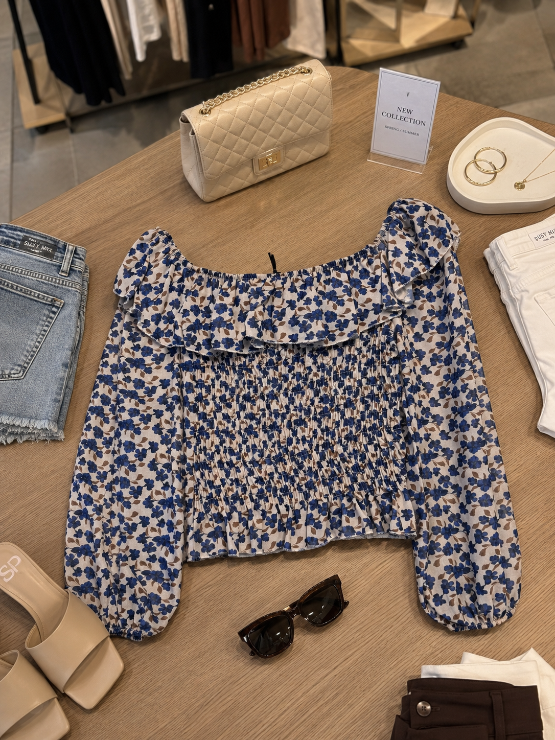 Camicia Blue Garden