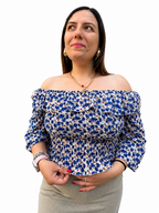 Camicia Blue Garden