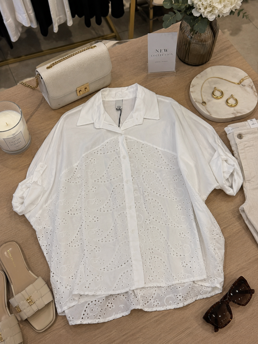 Camicia oversize Sangallo Elegance