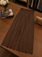 Pantalone morbido elasticizzato marron