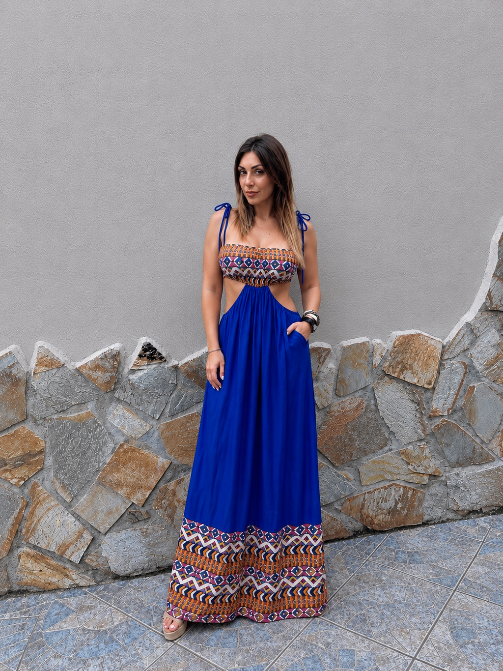 Vestito Positano Blu