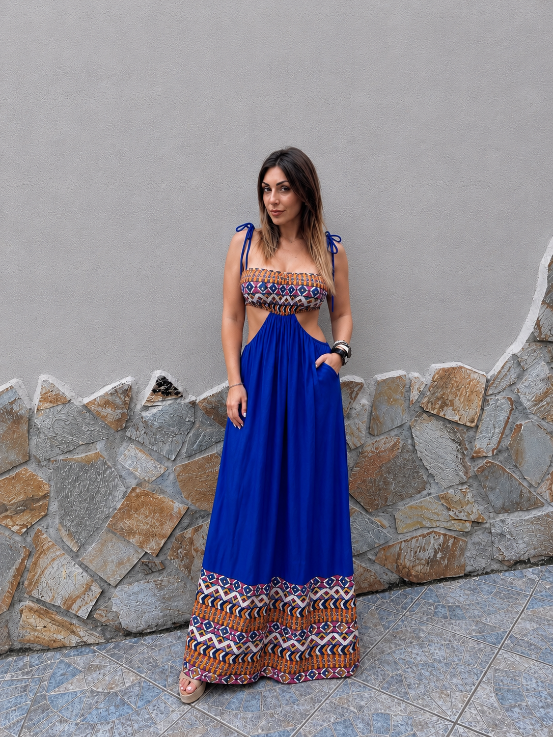 Vestito Positano Blu