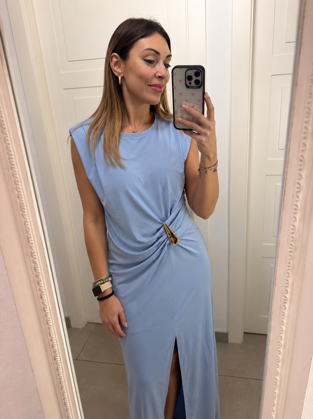 Abito Celeste Elegance