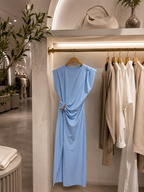 Abito Celeste Elegance