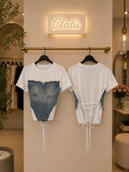 T-shirt Corset Denim