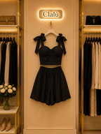 Completo due pezzi nero