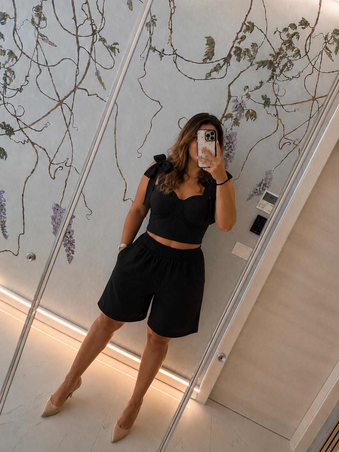 Completo due pezzi nero