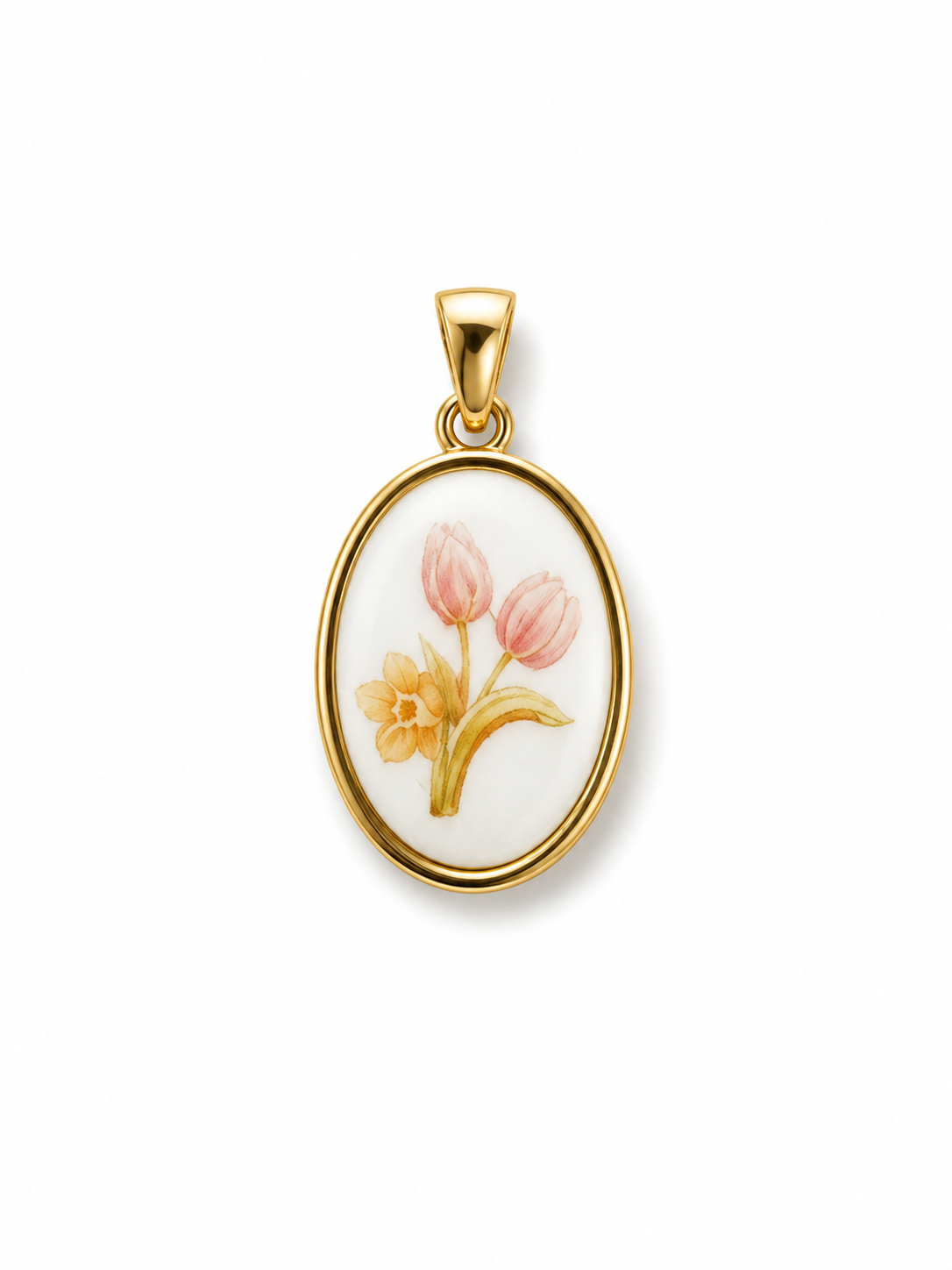 Ciondolo fiori pesca