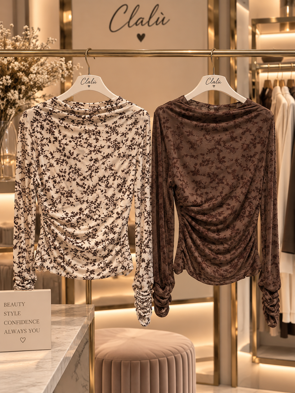Maglia romantica floreale