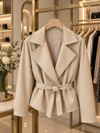Giacca Ecopelle Beige