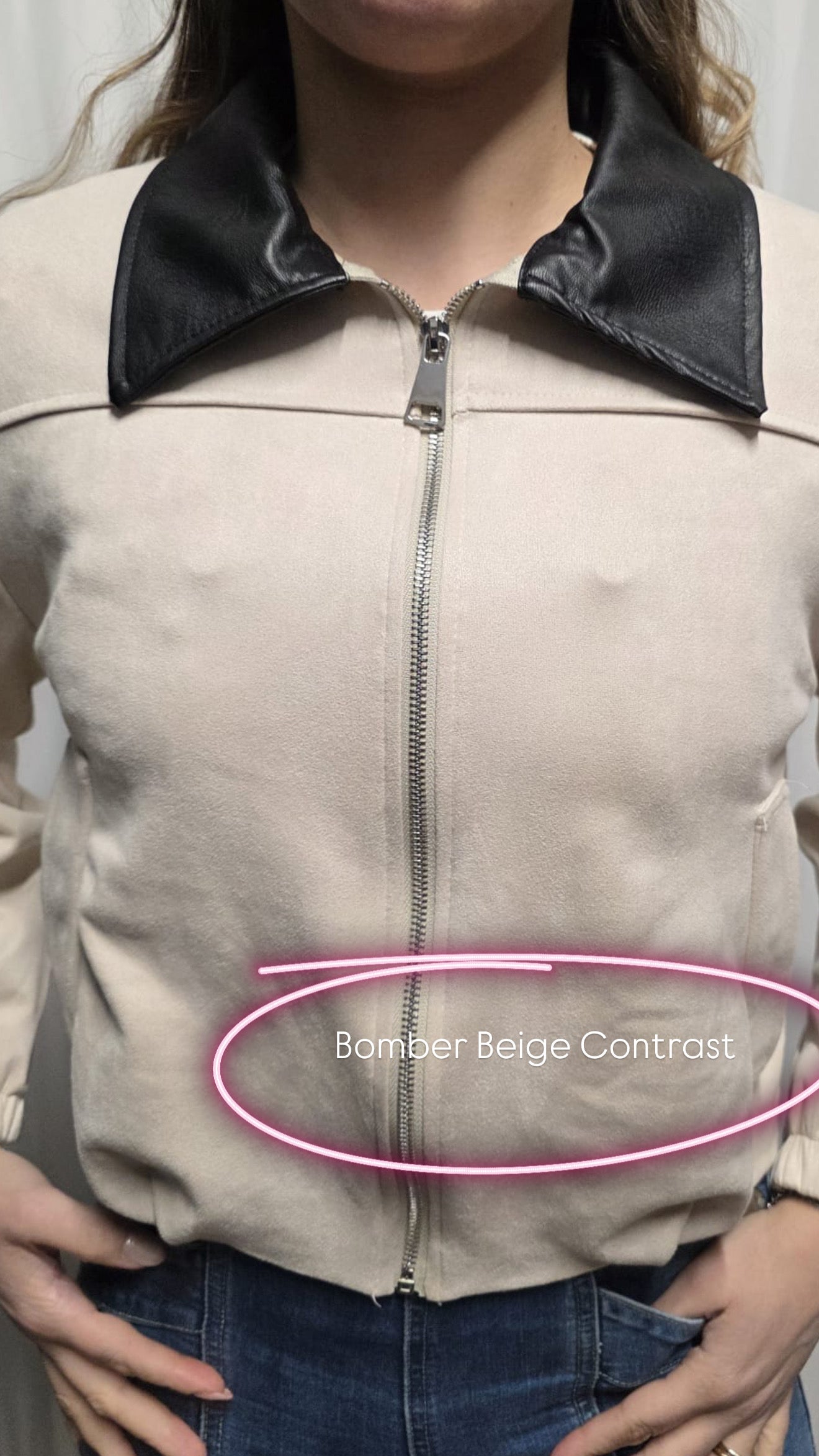 Bomber Beige Contrast