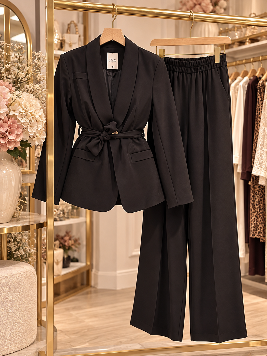 Completo Giacca + Pantalone Curvy NERO