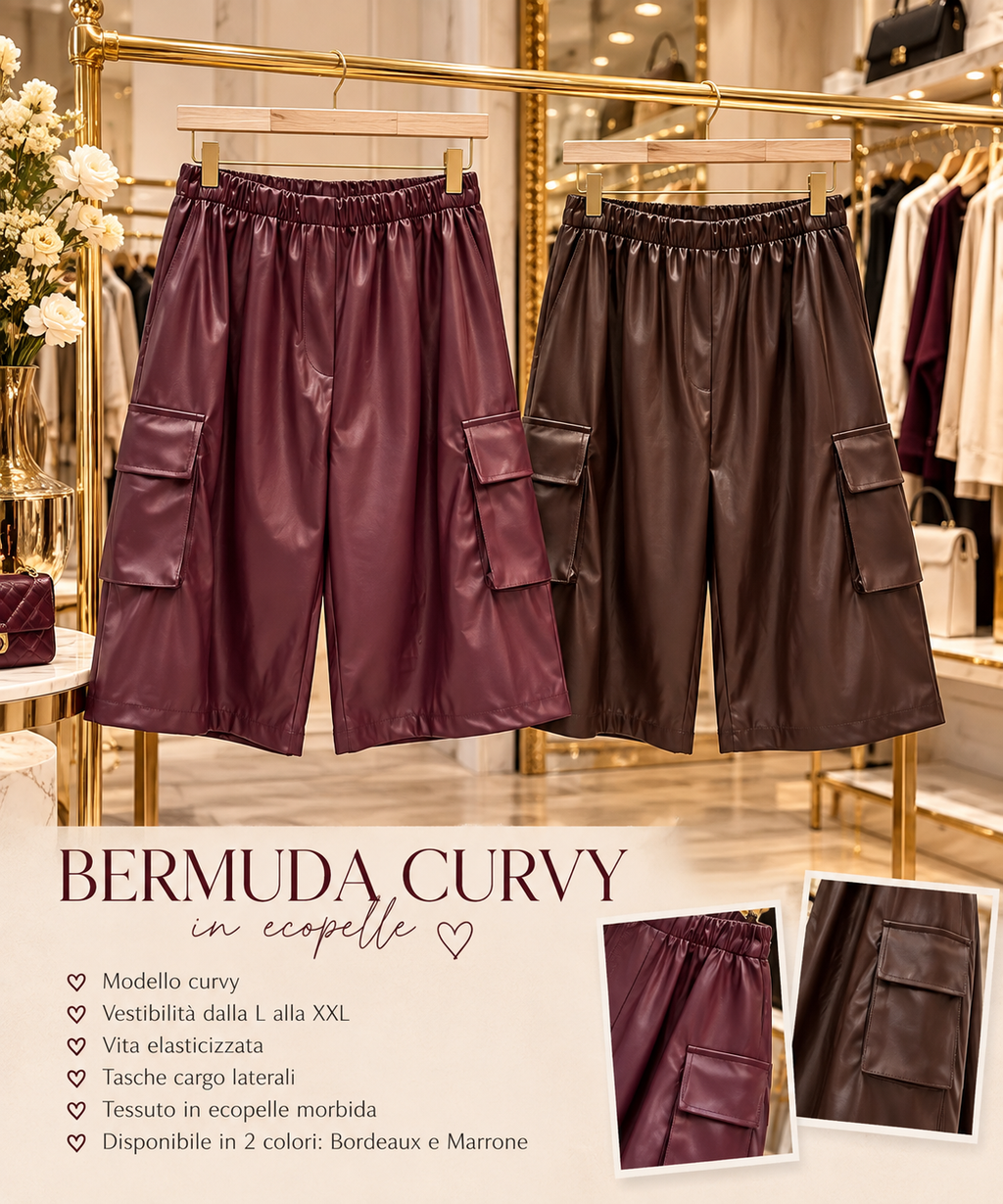 Bermuda Curvy in ecopelle