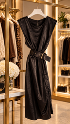 Abito Satin Nero