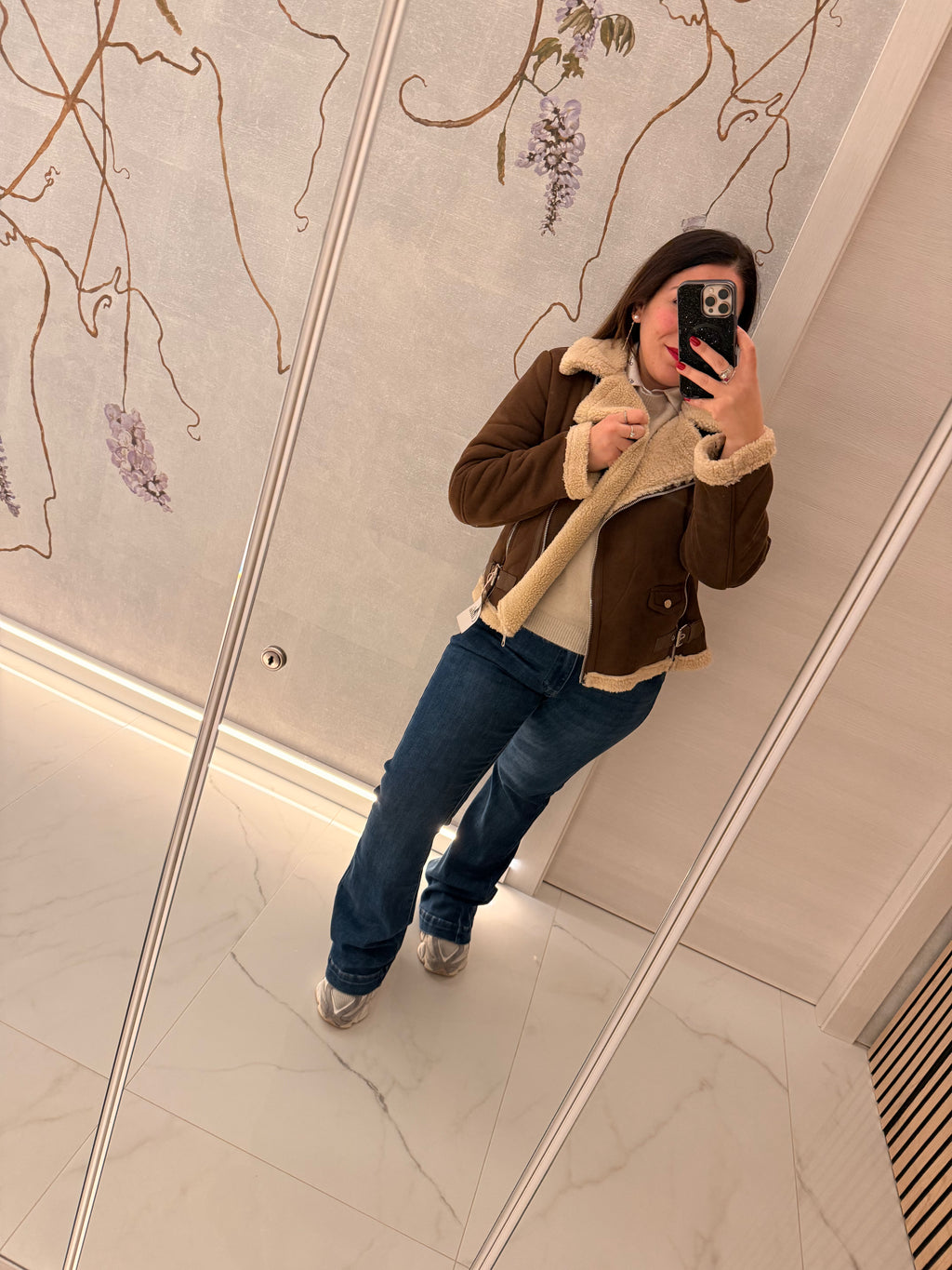 Giubottino Teddy Marrone – Effetto Pelle Vellutata