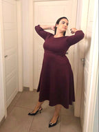 Abito “Divina Bordeaux”