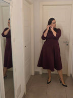 Abito “Divina Bordeaux”