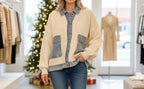 Cardigan Denim Chic