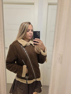 Giubottino Teddy Marrone – Effetto Pelle Vellutata